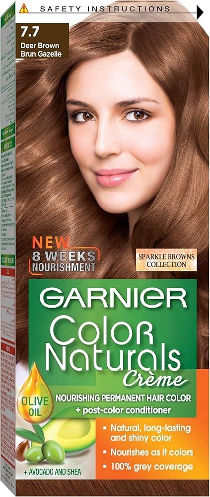 Garnier Color Naturals Deer Brown Hair Color 7.7 Enriched With 3 Essential Oils