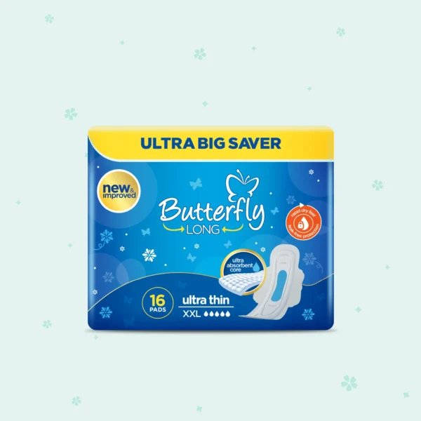 Butterfly Long Ultra Big Saver Sanitary Pads  16 Pcs